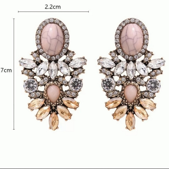 *Cordelia* Multi Stone Gem Earrings - Picture 2 of 6